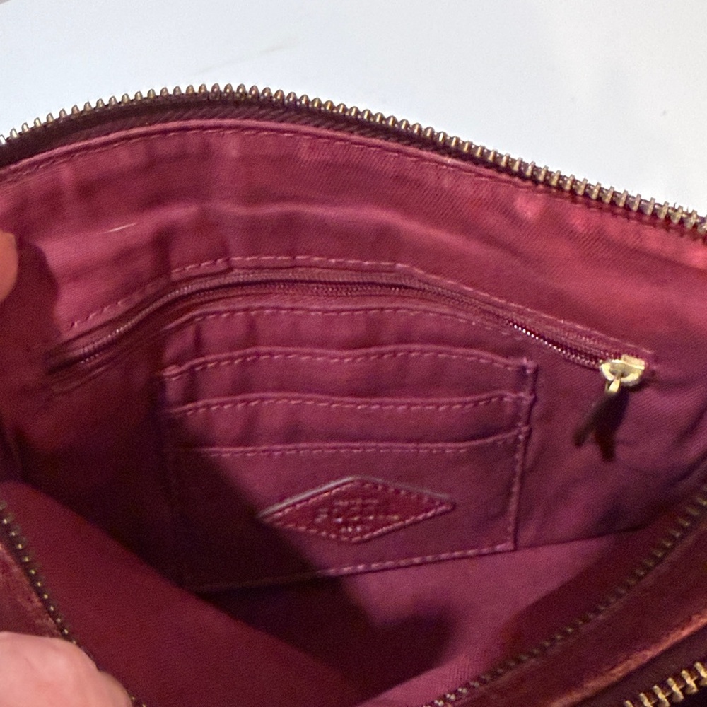 Fossil Women's Piper Toaster Maroon Crossbody Bag - Picture 6 of 11